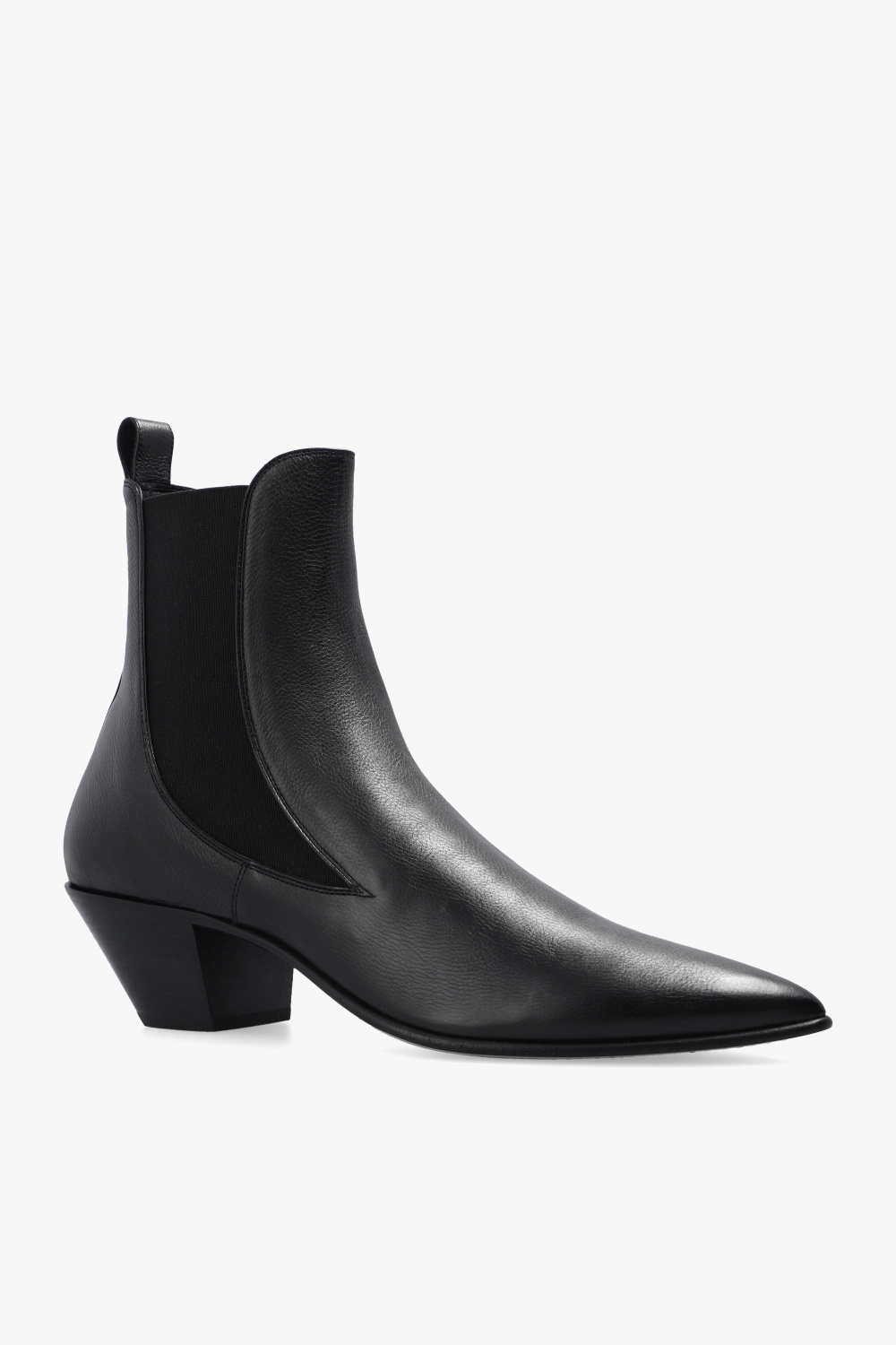 Saint laurent heel outlet boots